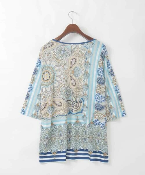 CHRISTIAN AUJARD Lサイズ / クリスチャン・オジャール　エルサイズ カットソー | 【大きいサイズ】マリンブルーペーズリーカットソー | 詳細5