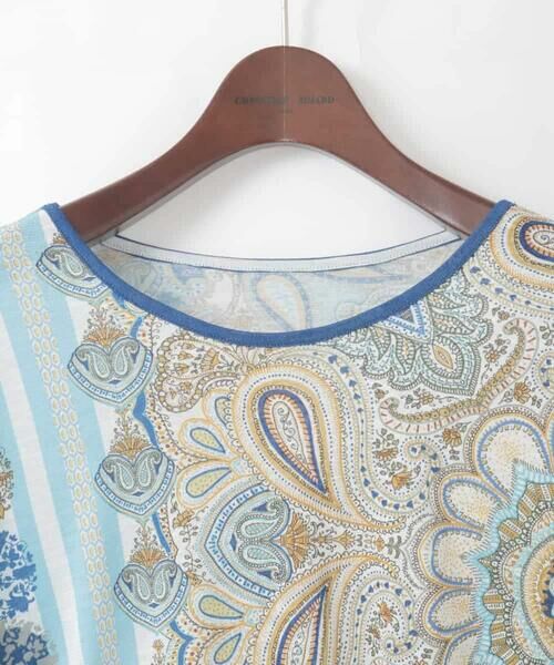CHRISTIAN AUJARD Lサイズ / クリスチャン・オジャール　エルサイズ カットソー | 【大きいサイズ】マリンブルーペーズリーカットソー | 詳細6