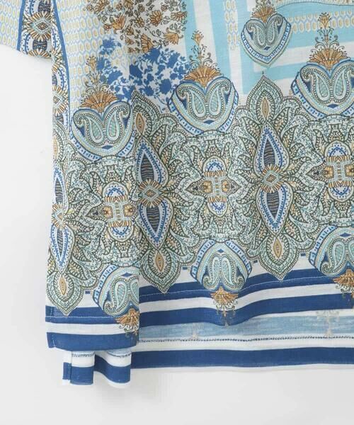 CHRISTIAN AUJARD Lサイズ / クリスチャン・オジャール　エルサイズ カットソー | 【大きいサイズ】マリンブルーペーズリーカットソー | 詳細8