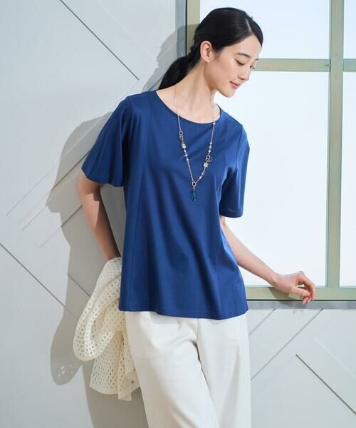 CHRISTIAN AUJARD Lサイズ / クリスチャン・オジャール　エルサイズ カットソー | 【大きいサイズ】スムースフレアーカットソー | 詳細1