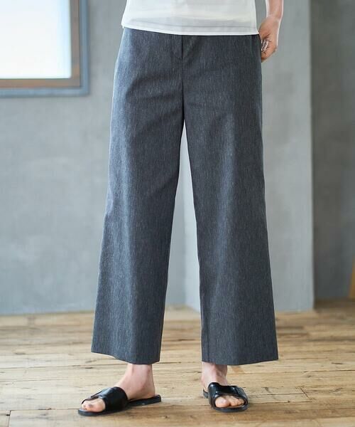 CHRISTIAN AUJARD Lサイズ / クリスチャン・オジャール　エルサイズ チノ・ワークパンツ | 【大きいサイズ】リネンリラックスワイドパンツ（ブラック）