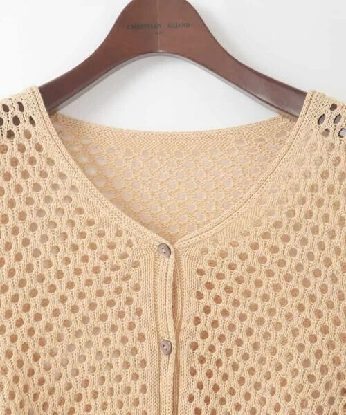 CHRISTIAN AUJARD Lサイズ / クリスチャン・オジャール　エルサイズ カーディガン・ボレロ | 【大きいサイズ】リネンライクニットカーディガン | 詳細6