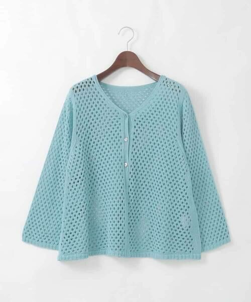 CHRISTIAN AUJARD Lサイズ / クリスチャン・オジャール　エルサイズ カーディガン・ボレロ | 【大きいサイズ】リネンライクニットカーディガン | 詳細14