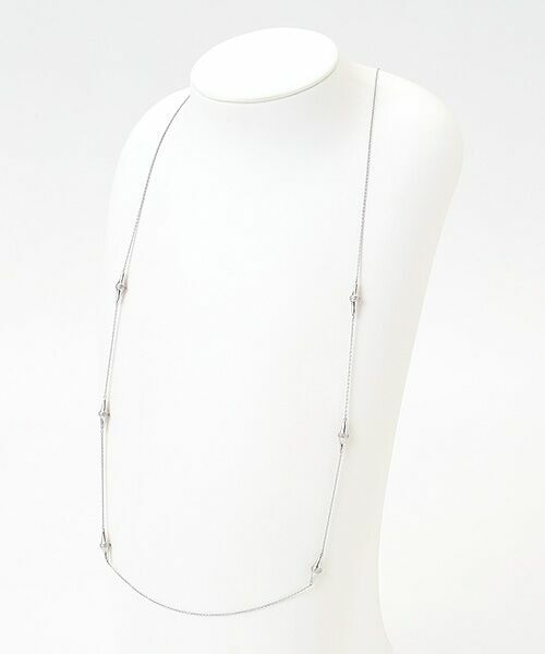 CHRISTIAN BERNARD PARIS / クリスチャン ベルナール パリ ネックレス・ペンダント・チョーカー | 立体ダイヤ型パーツ付ロングチェーンネックレス | 詳細7