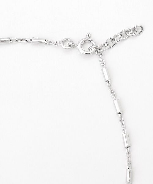 CHRISTIAN BERNARD PARIS / クリスチャン ベルナール パリ アンクレット | シルバー　チューブパーツステーションチェーンアンクレット | 詳細1