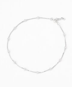 CHRISTIAN BERNARD PARIS / クリスチャン ベルナール パリ アンクレット | シルバー　ボールパーツステーションチェーンアンクレット