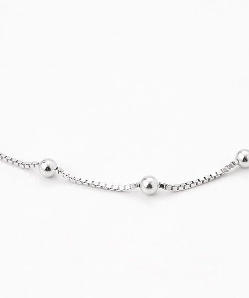 CHRISTIAN BERNARD PARIS / クリスチャン ベルナール パリ アンクレット | シルバー　ボールパーツステーションチェーンアンクレット | 詳細2