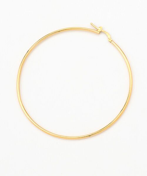 CHRISTIAN BERNARD PARIS / クリスチャン ベルナール パリ ピアス・イヤリング | イエロー　メガビッグシンプルフープピアス | 詳細1