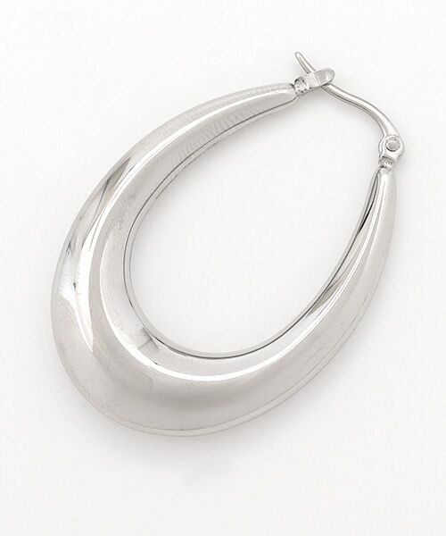CHRISTIAN BERNARD PARIS / クリスチャン ベルナール パリ ピアス・イヤリング | ステンレスビッグオーバルボリュームフープピアス | 詳細1