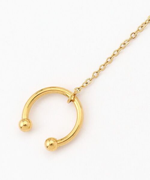 CHRISTIAN BERNARD PARIS / クリスチャン ベルナール パリ ピアス・イヤリング | イヤーカフ付きチェーンピアス | 詳細1