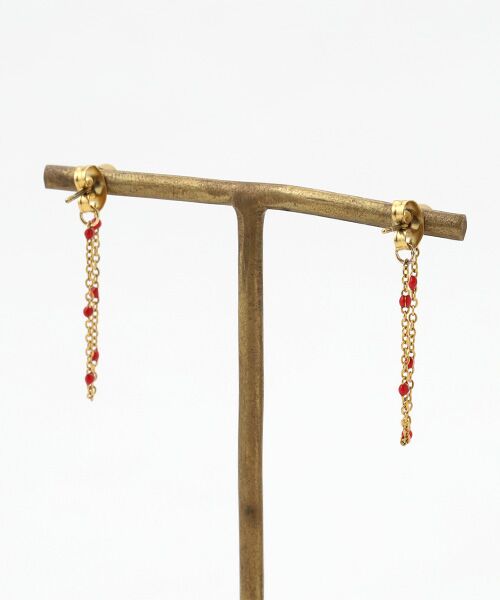 CHRISTIAN BERNARD PARIS / クリスチャン ベルナール パリ ピアス・イヤリング | キャッチ連結チェーンピアス | 詳細1