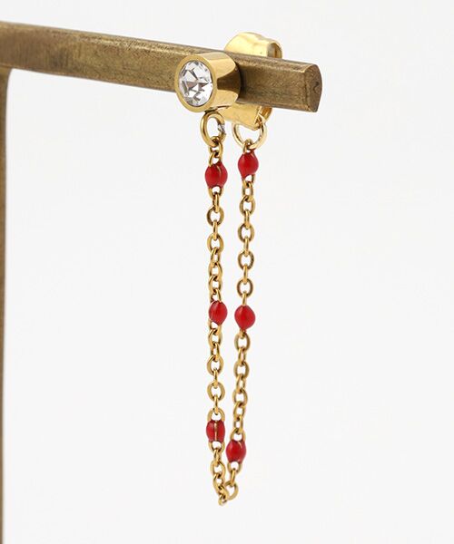 CHRISTIAN BERNARD PARIS / クリスチャン ベルナール パリ ピアス・イヤリング | キャッチ連結チェーンピアス | 詳細2