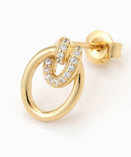 CHRISTIAN BERNARD PARIS / クリスチャン ベルナール パリ ピアス・イヤリング | オーバルシェイプデザインスタッズピアス | 詳細2