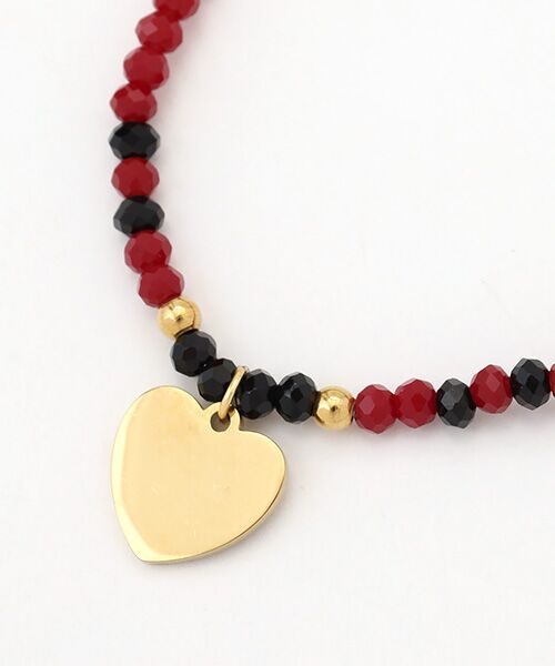 CHRISTIAN BERNARD PARIS / クリスチャン ベルナール パリ ブレスレット・バングル | ステンレス　メタルトップストーンゴムブレスレット | 詳細1