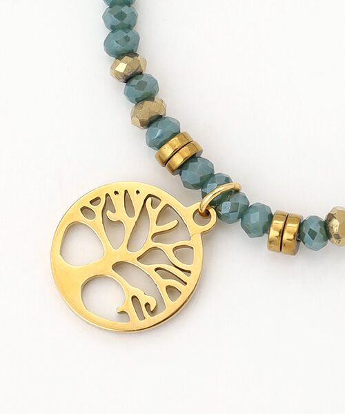 CHRISTIAN BERNARD PARIS / クリスチャン ベルナール パリ ブレスレット・バングル | ステンレス　メタルトップストーンゴムブレスレット | 詳細2