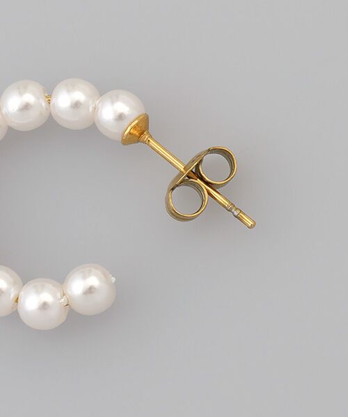 CHRISTIAN BERNARD PARIS / クリスチャン ベルナール パリ ピアス・イヤリング | パール　フープピアス | 詳細2