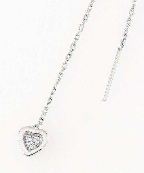 CHRISTIAN BERNARD PARIS / クリスチャン ベルナール パリ ピアス・イヤリング | ハートモチーフ ロングチェーンピアス | 詳細2