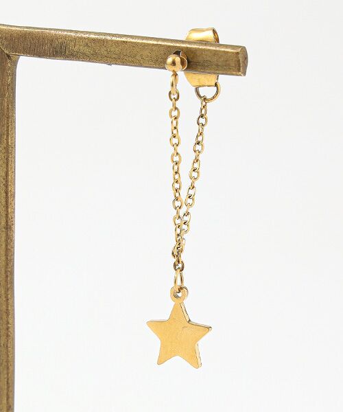 CHRISTIAN BERNARD PARIS / クリスチャン ベルナール パリ ピアス・イヤリング | スターキャッチ連結チェーンピアス | 詳細2