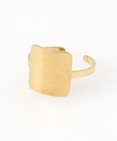 CHRISTIAN BERNARD PARIS / クリスチャン ベルナール パリ リング | ステンレス　スクエアトップモチーフリング