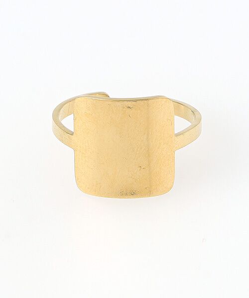 CHRISTIAN BERNARD PARIS / クリスチャン ベルナール パリ リング | ステンレス　スクエアトップモチーフリング | 詳細1