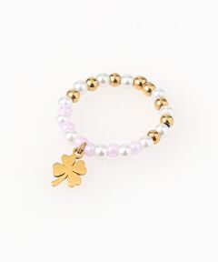 CHRISTIAN BERNARD PARIS / クリスチャン ベルナール パリ リング | ステンレス　クローバートップモチーフゴムリング