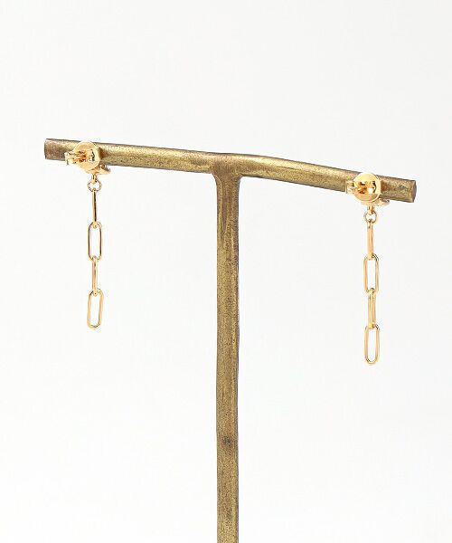 CHRISTIAN BERNARD PARIS / クリスチャン ベルナール パリ ピアス・イヤリング | 石付きクリップチェーンピアス | 詳細1