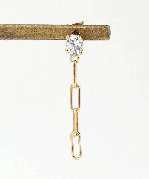 CHRISTIAN BERNARD PARIS / クリスチャン ベルナール パリ ピアス・イヤリング | 石付きクリップチェーンピアス | 詳細2