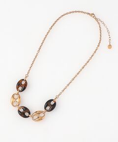 CHRISTIAN BERNARD PARIS / クリスチャン ベルナール パリ ネックレス・ペンダント・チョーカー | ステンレス　べっこう風デザインネックレス