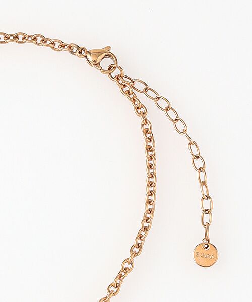 CHRISTIAN BERNARD PARIS / クリスチャン ベルナール パリ ネックレス・ペンダント・チョーカー | ステンレス　べっこう風デザインネックレス | 詳細1