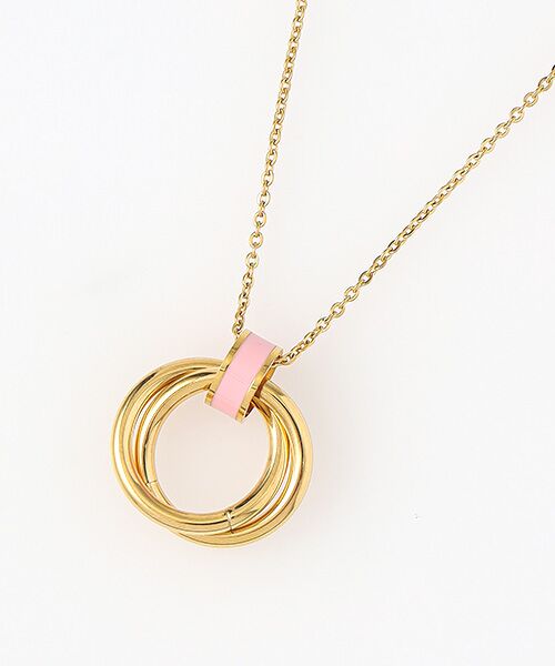 CHRISTIAN BERNARD PARIS / クリスチャン ベルナール パリ ネックレス・ペンダント・チョーカー | ステンレス　ピンク2連ペンダント | 詳細2