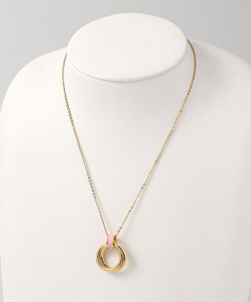 CHRISTIAN BERNARD PARIS / クリスチャン ベルナール パリ ネックレス・ペンダント・チョーカー | ステンレス　ピンク2連ペンダント | 詳細3