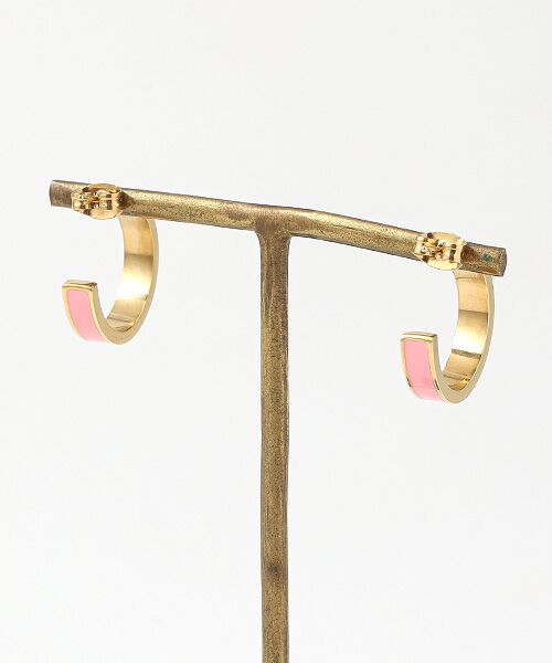 CHRISTIAN BERNARD PARIS / クリスチャン ベルナール パリ ピアス・イヤリング | ステンレス　ピンクフープピアス | 詳細1