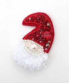 CHRISTIAN BERNARD PARIS / クリスチャン ベルナール パリ ブローチ・コサージュ | 刺繍ブローチ(サンタクロース)