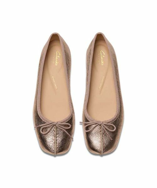 セール】 Clarks 213F Freckle Ice フレックルアイス ゴールド