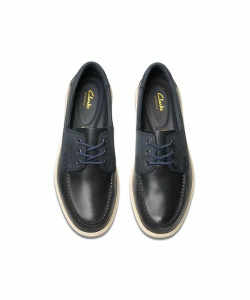 Clarks / クラークス ビジネス・ドレスシューズ | クラークス 779J Bratton Boat ブラットンボート ネイビー カジュアルシューズ | 詳細2