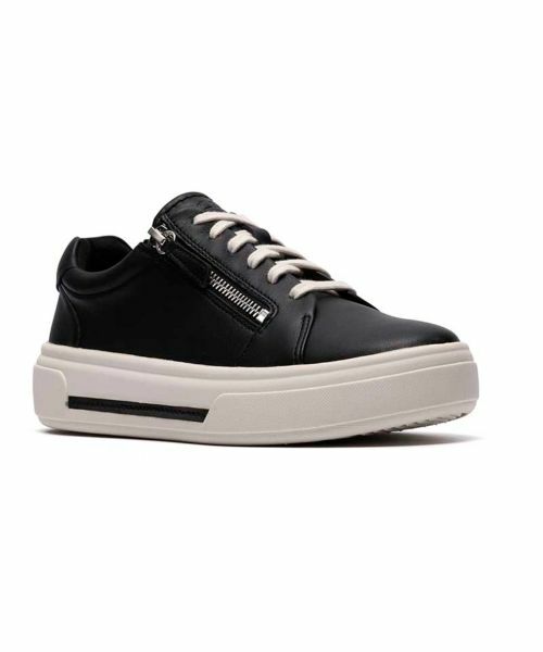 Clarks / クラークス スニーカー | Clarks 052K Hollyrose Zip ホリローズジップ ブラック スニーカー | 詳細1