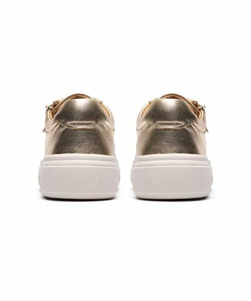 Clarks / クラークス スニーカー | Clarks 052K Hollyrose Zip ホリローズジップ ゴールド スニーカー | 詳細4
