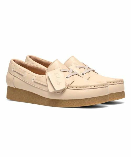 Clarks / クラークス フラットシューズ | Clarks 060K ワラビーエヴォシー クリーム カジュアルシューズ | 詳細1