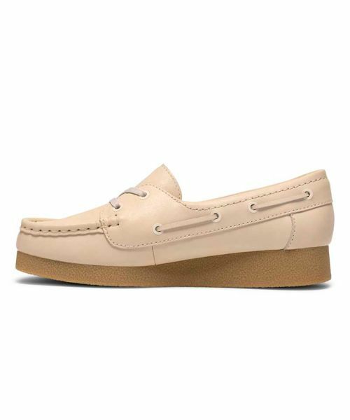 Clarks / クラークス フラットシューズ | Clarks 060K ワラビーエヴォシー クリーム カジュアルシューズ | 詳細3