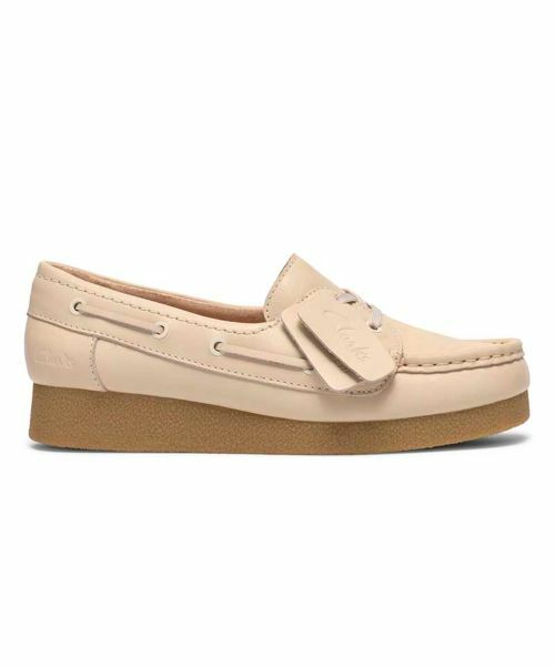 Clarks / クラークス フラットシューズ | Clarks 060K ワラビーエヴォシー クリーム カジュアルシューズ（クリーム）