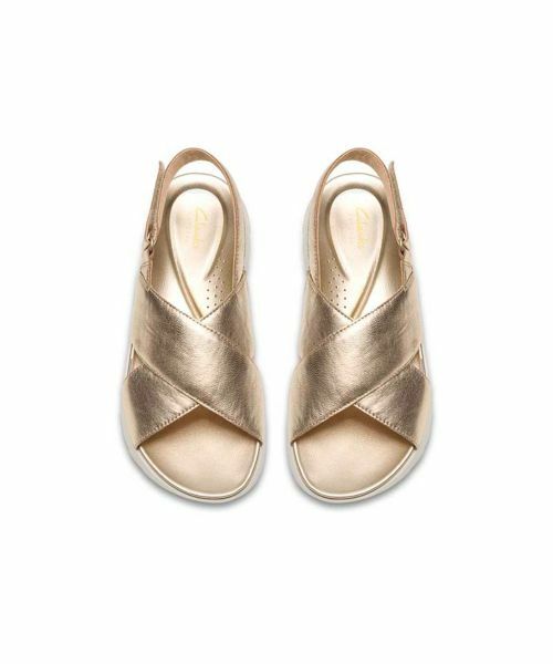 Clarks / クラークス サンダル | Clarks 068K ダッシュライトウィッシュ ゴールド サンダル | 詳細2
