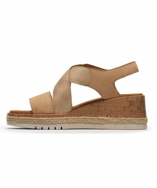 Clarks / クラークス サンダル | Clarks 069K Kidiki Sun キディキサン ベージュ サンダル | 詳細3