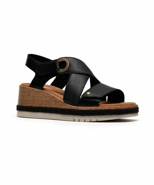 Clarks / クラークス サンダル | Clarks 069K Kidiki Sun キディキサン ブラック サンダル | 詳細1