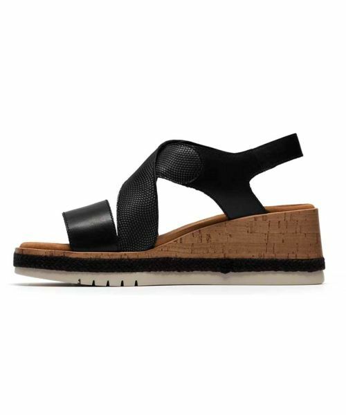 Clarks / クラークス サンダル | Clarks 069K Kidiki Sun キディキサン ブラック サンダル | 詳細3