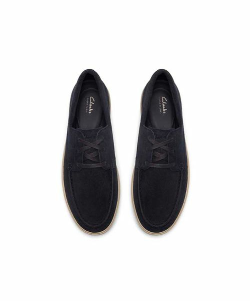 Clarks / クラークス ビジネス・ドレスシューズ | Clarks 884J ロックフォードボート ネイビー カジュアルシューズ | 詳細2