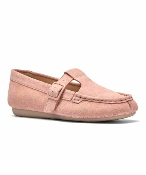 Clarks / クラークス フラットシューズ | Clarks 051K Freckle Tbar フレックルTバー ピンク カジュアルシューズ | 詳細1