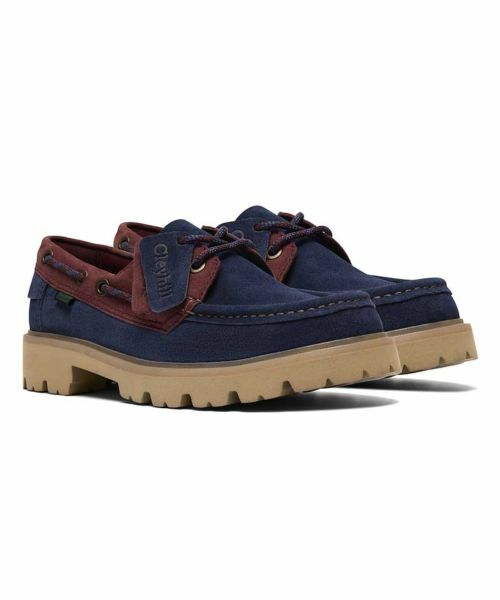 Clarks / クラークス ビジネス・ドレスシューズ | Clarks 880J セイヒルボート ネイビーブラウン カジュアルシューズ | 詳細1