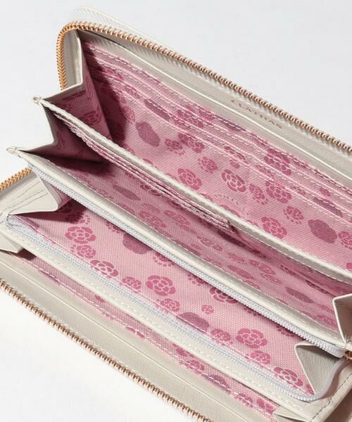 新品❣️クレイサス 長財布 ラウンドファスナー カメリア ピンク エンボス ピンキ SALECLATHAS クレイサス漆カメリア ラウンドファスナー長