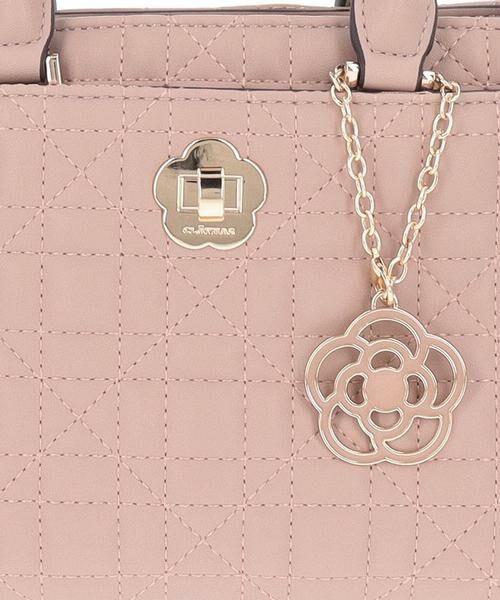 CLATHAS ベージュ エンボス加工 ハンドバッグ クレイサス CLATHAS レザン 2wayハンドバッグ （グレージュ