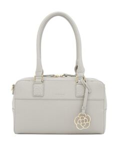 ✨新品✨　CLATHAS　ボストンバック　ロゴ柄　南京錠　2way グレー　花柄 CLATHAS クレイサス バッグ 鞄 ボストンバッグ ナイロン
